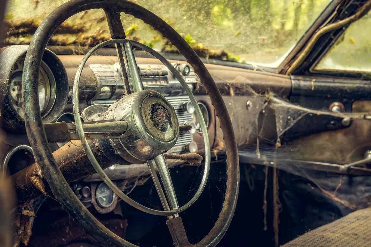 car, inner space, dashboard, automobile, cockpit, armature, classic, auto detail, antique car, vehicle, nostalgic, car wallpapers, old, nostalgia, steering wheel, lost places, retro, vintage, dilapidated, shabby, decay, scrap metal, rusted, rust