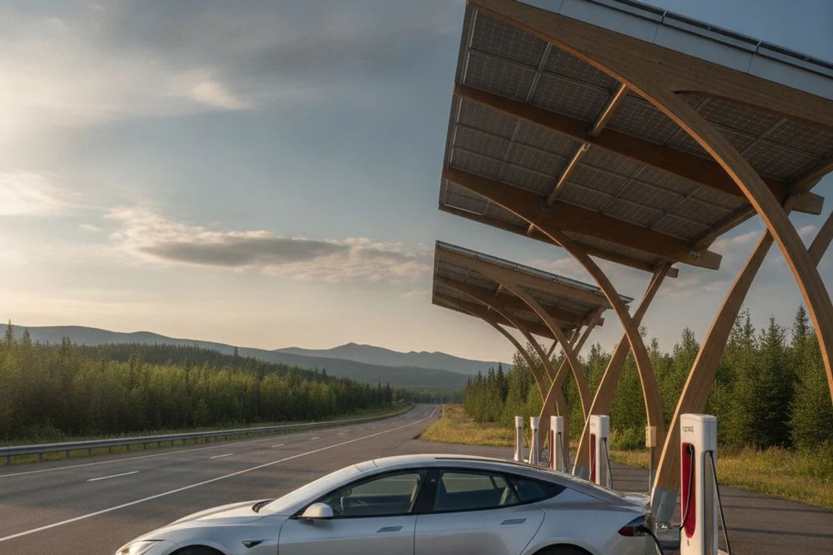 Canadian highway DC fast charging station