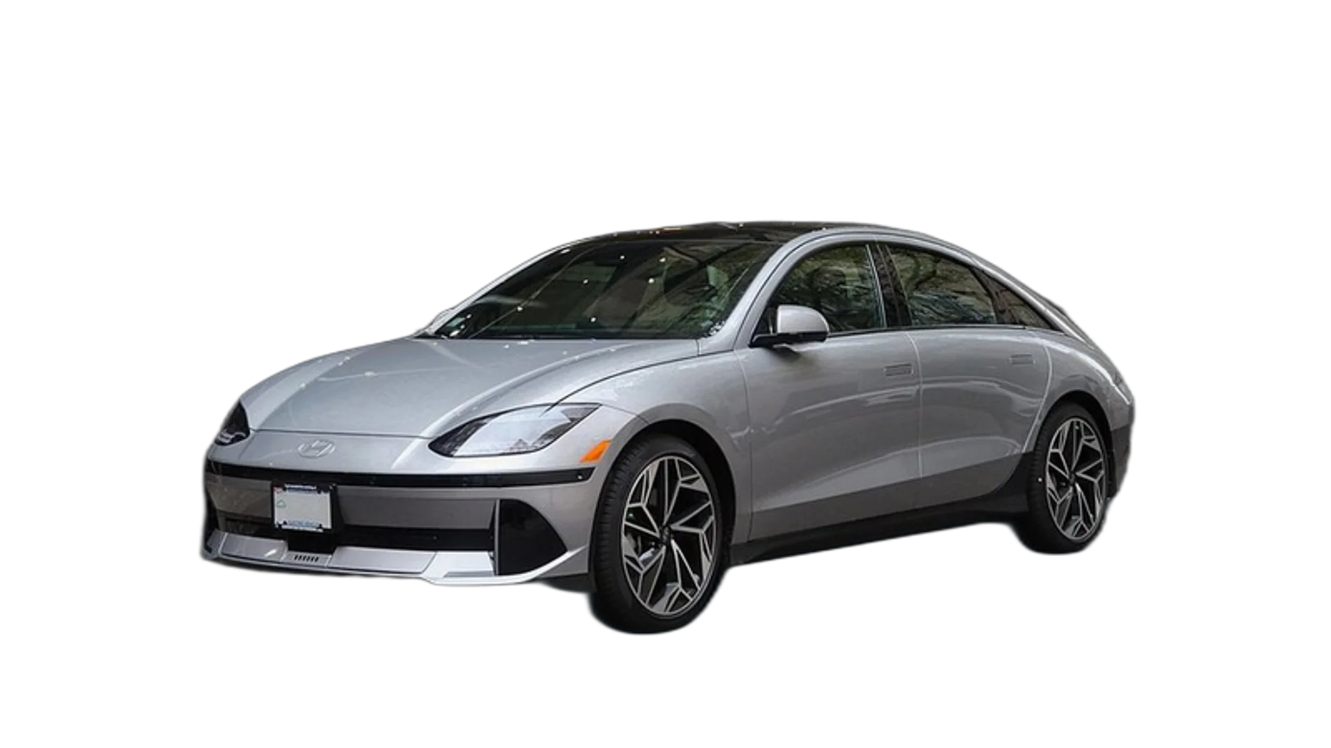 Hyundai Ioniq electric vehicle front three-quarter view