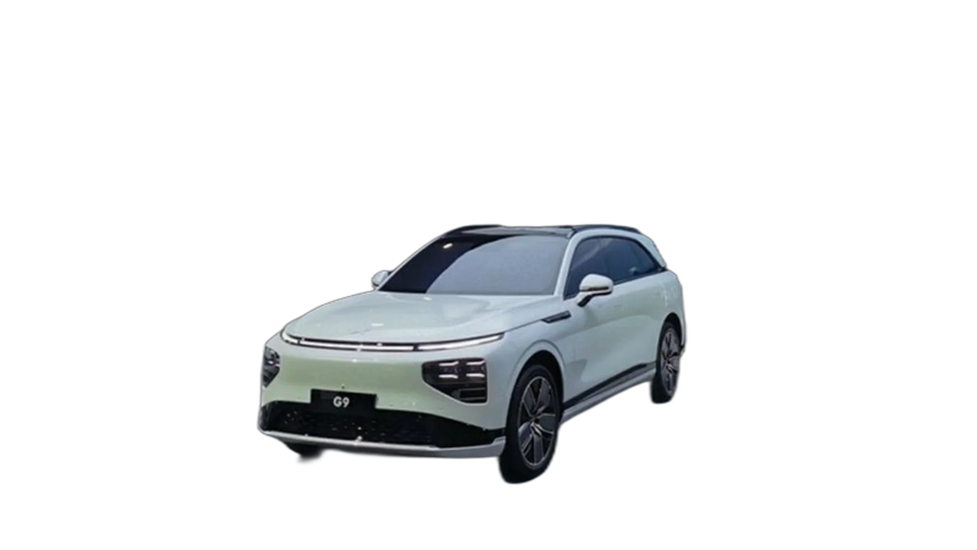 xpeng electric vehicle front three-quarter view